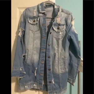 Distressed Jean Jacket